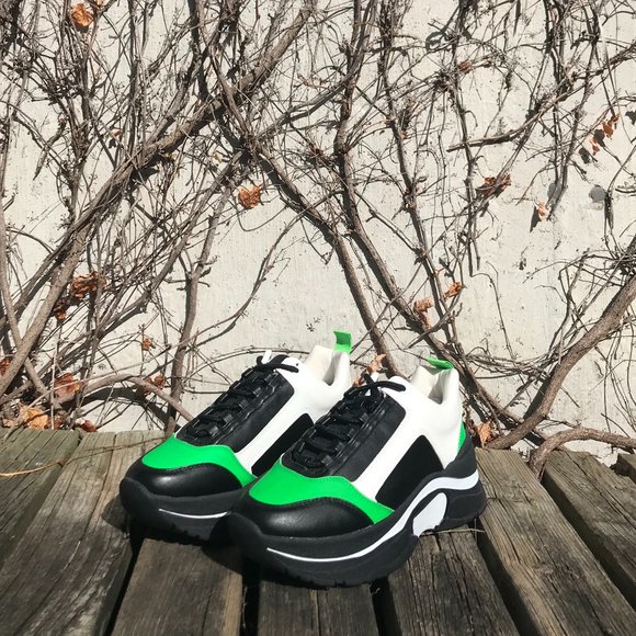 Topshop UK Chunky Sneakers - size 39/8 - Picture 2 of 3
